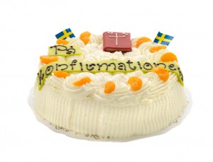 Konfirmationtårta