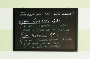 Stor frukost - Infotavla
